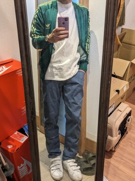 「adidas（アディダス）のアイテム（ブルゾン）」を使った、il serpente rossoさん（メンズ・168cm）の秋コーディネート