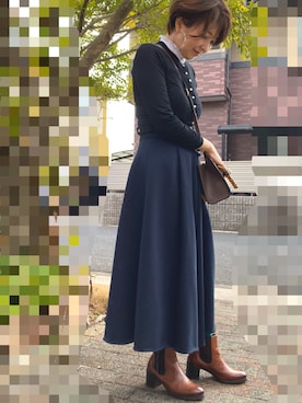 「Piedi Nudi（ピエディヌーディ）のアイテム」を使った、レオンママさん（レディース・153cm）の春コーディネート