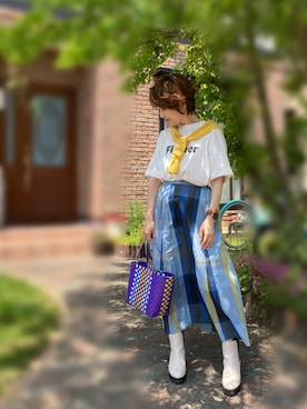 「LUCA（ルカ）のアイテム」を使った、レオンママさん（レディース・153cm）の春コーディネート