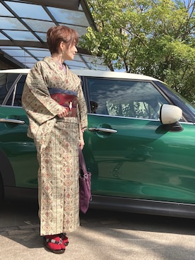 「Yves Saint Laurent（イヴサンローラン）のアイテム（バッグ）」を使った、レオンママさん（レディース・153cm）の秋コーディネート