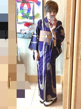 「名古屋帯」｜レオンママさん（レディース・153cm）の秋コーディネート