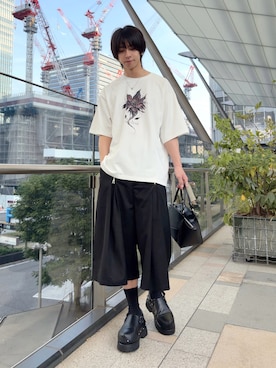 「LOEWE（ロエベ）のアイテム」を使った、Matsuda  Kazukiさん（メンズ・178cm）の夏コーディネート