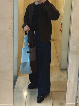 「アイテム（トートバッグ）」を使った、√17さん（メンズ・173cm）の秋コーディネート