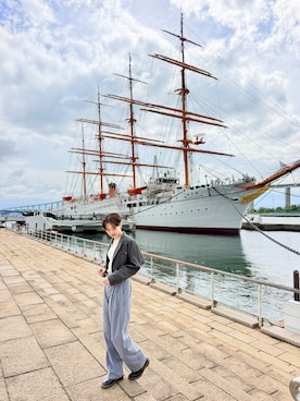 「旅行」｜なおみさん（レディース・167cm）の秋コーディネート