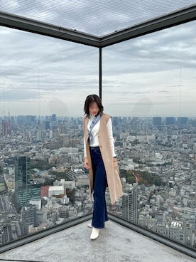 「アイテム（ブーツ）」を使った、なおみさん（レディース・167cm）の冬コーディネート