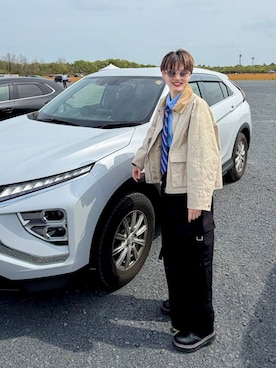 「PAGEBOY（ページボーイ）のアイテム（パンツ）」を使った、なおみさん（レディース・167cm）の春コーディネート