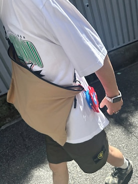 「ASICS（アシックス）のアイテム」を使った、pepinさん（メンズ・176cm）の夏コーディネート