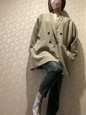 「STYLEMIXER（スタイルミキサー）のアイテム（ジャケット/アウター）」を使った、wowear_jiaさん（レディース・165cm）の秋コーディネート