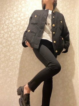 「LOUNGEDRESS（ラウンジドレス）のアイテム（ジャケット/アウター）」を使った、wowear_jiaさん（レディース・165cm）の冬コーディネート