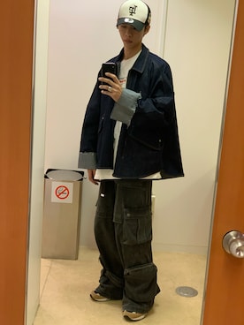 「Knuth Marf（クヌースマーフ）のアイテム（ジャケット/アウター）」を使った、かいさん（メンズ・177cm）の秋コーディネート