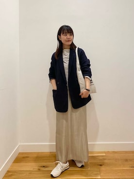「NEW BALANCE（ニューバランス）のNEW BALANCE　WL996（スニーカー）」を使った、せいくらさん（レディース・159cm）の秋コーディネート