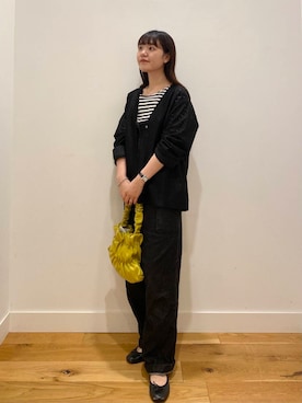 「骨格ウェーブ」｜「アイテム（オールインワン・サロペット）」を使った、せいくらさん（レディース・159cm）の秋コーディネート