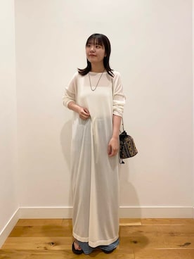 「URBAN RESEARCH（アーバンリサーチ）のアイテム（ワンピース）」を使った、せいくらさん（レディース・159cm）の夏コーディネート
