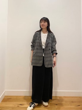 「URBAN RESEARCH DOORS（アーバンリサーチドアーズ）のインドオーガニックコットンTシャツ（Tシャツ/カットソー）」を使った、せいくらさん（レディース・159cm）の夏コーディネート