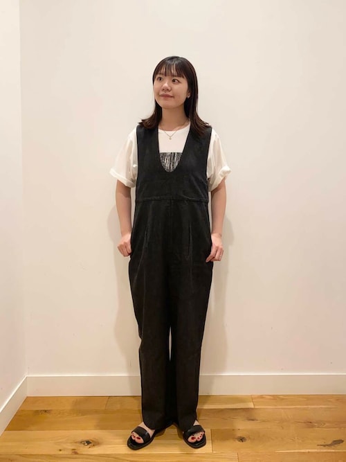 セール】FORK&SPOON 綿麻デニムオールインワン（サロペット