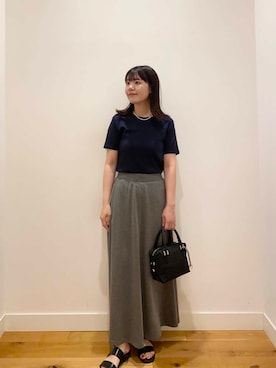 「PETIT BATEAU（プチバトー）のアイテム」を使った、せいくらさん（レディース・159cm）の夏コーディネート