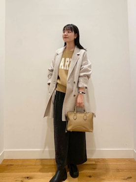 「URBAN RESEARCH DOORS（アーバンリサーチドアーズ）のウールリバーテーラードコート（その他アウター）」を使った、せいくらさん（レディース・159cm）の秋コーディネート