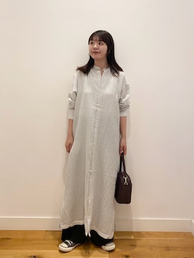 「URBAN RESEARCH DOORS（アーバンリサーチドアーズ）の2WAYスクエアショルダーバッグ（ショルダーバッグ）」を使った、せいくらさん（レディース・158cm）の夏コーディネート