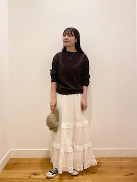「URBAN RESEARCH DOORS（アーバンリサーチドアーズ）のGYMPHLEX　6PANEL CAP（キャップ）」を使った、せいくらさん（レディース・158cm）の秋コーディネート