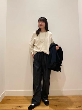 「かぐれ」｜「アイテム（ピーコート）」を使った、せいくらさん（レディース・159cm）の冬コーディネート