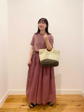 「URTECH」｜「アイテム（ワンピース/ドレス）」を使った、せいくらさん（レディース・159cm）の夏コーディネート