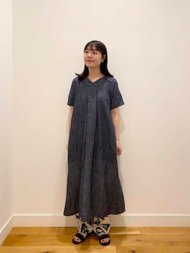 「帰省コーデ」｜「アイテム（ワンピース/ドレス）」を使った、せいくらさん（レディース・159cm）の夏コーディネート