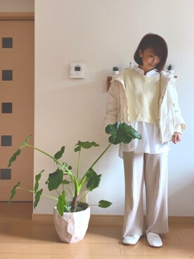 「JOURNAL STANDARD relume（ジャーナルスタンダード　レリューム）のアイテム（ダウンジャケット/コート）」を使った、琥珀さん（レディース・154cm）の冬コーディネート