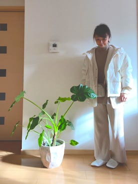 「JOURNAL STANDARD relume（ジャーナルスタンダード　レリューム）のアイテム（ダウンジャケット/コート）」を使った、琥珀さん（レディース・154cm）の冬コーディネート