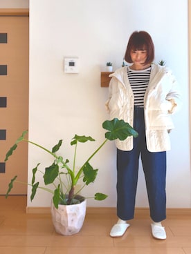 「JOURNAL STANDARD relume（ジャーナルスタンダード　レリューム）のアイテム（ダウンジャケット/コート）」を使った、琥珀さん（レディース・154cm）の冬コーディネート