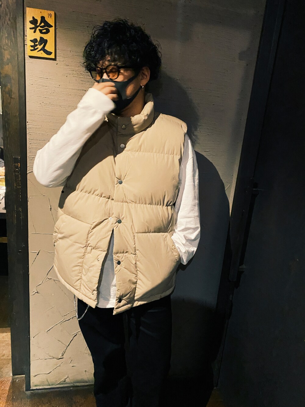 「お洒落さんとつながりたい、GUコーデ、秋冬コーデ」｜「GUのアイテム（パンツ、ブラック系）」を使った、ﾐｶﾐﾘｭｳﾔさん（メンズ・169cm）の冬コーディネートの1枚目の写真