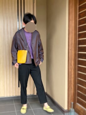 「SAINT LAURENT PARIS（サンローランパリ）のアイテム（バッグ）」を使った、TOMiiiNさん（メンズ・176cm）の春コーディネート