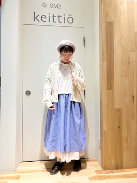 「Samansa Mos2（サマンサ モスモス）のアイテム（アクセサリー）」を使った、タブンネさん（レディース・166cm）の冬コーディネート