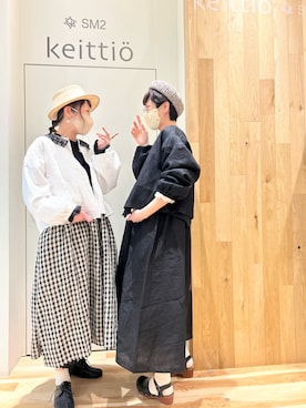 「サマンサモスモス」｜「アイテム（ハンチング/ベレー帽）」を使った、タブンネさん（レディース・166cm）の冬コーディネート