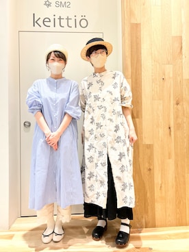 「サマンサモスモス」｜「アイテム（シャツワンピース）」を使った、タブンネさん（レディース・166cm）の春コーディネート