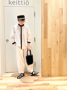 「配色」｜「アイテム（その他）」を使った、タブンネさん（レディース・166cm）の春コーディネート