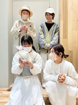 「春服」｜「アイテム（チュニック）」を使った、タブンネさん（レディース・166cm）の春コーディネート