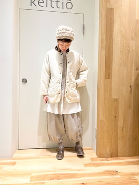 「チュニック」｜「アイテム（ブルゾン）」を使った、タブンネさん（レディース・166cm）の冬コーディネート