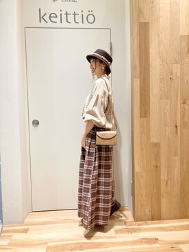 「アイテム（その他アウター、ブラウン系）」を使った、タブンネさん（レディース・166cm）の秋コーディネート