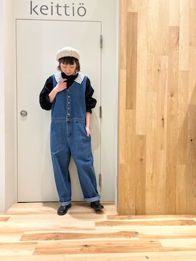 「サマンサモスモス」｜「アイテム（オールインワン・サロペット）」を使った、タブンネさん（レディース・166cm）の冬コーディネート
