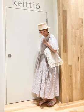 「ナチュラルスタイル」｜「アイテム（その他）」を使った、タブンネさん（レディース・166cm）の夏コーディネート