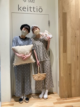 「ルームウェア」｜「アイテム（その他）」を使った、タブンネさん（レディース・167cm）の春コーディネート