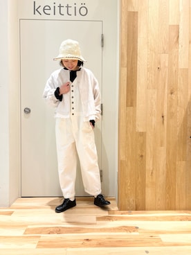 「サマンサモスモス」｜「アイテム（オールインワン・サロペット）」を使った、タブンネさん（レディース・166cm）の冬コーディネート
