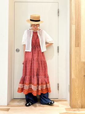 「ママコーデ」｜タブンネさん（レディース・166cm）の夏コーディネート