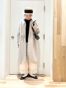 「サマンサモスモス」｜「アイテム（その他アウター）」を使った、タブンネさん（レディース・166cm）の冬コーディネート