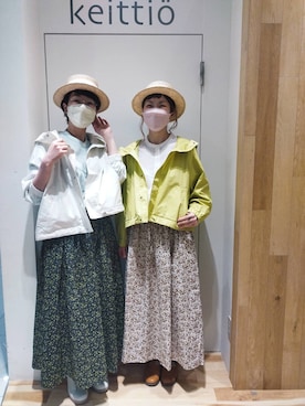 「サマンサモスモス」｜「アイテム（マウンテンパーカー）」を使った、タブンネさん（レディース・167cm）の春コーディネート