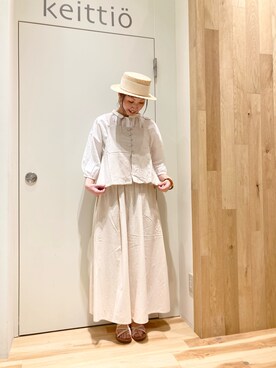 「ナチュラルスタイル」｜「アイテム（その他）」を使った、タブンネさん（レディース・166cm）の夏コーディネート