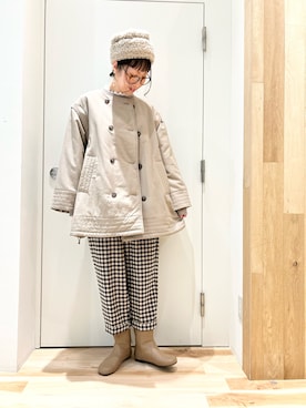 「Samansa Mos2（サマンサ モスモス）のアイテム（ブーツ）」を使った、タブンネさん（レディース・166cm）の冬コーディネート
