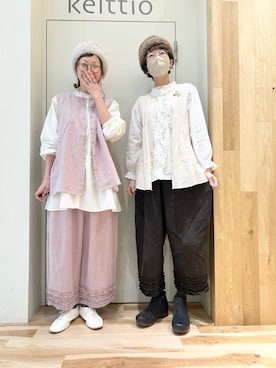 「アイテム（ベスト）」を使った、タブンネさん（レディース・166cm）の冬コーディネート