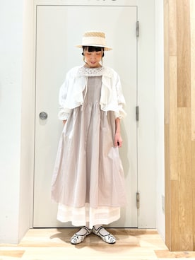 「サマンサモスモス」｜「アイテム（チュニック）」を使った、タブンネさん（レディース・166cm）の春コーディネート