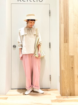 「ゆべしコラボ」｜「アイテム（その他シューズ）」を使った、タブンネさん（レディース・166cm）の春コーディネート